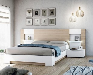 Stylish Wood High End Platform Bed