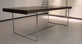 Contemporary Madrid Dining Table in Oak Finish