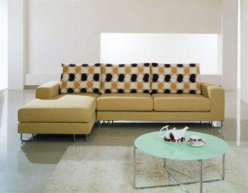 High End Modern Micro Suede Fabric Sectional