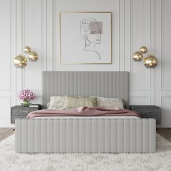 Unique Leather Contemporary Platform Bedroom Sets