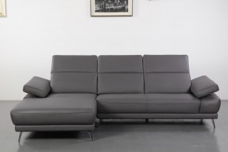 Luxury Sectional Upholstered in Real Leather