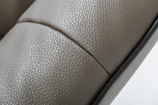 Eco-Leather Lounge Chair with Chrome Frame and Color Options