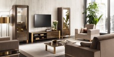 Contemporary Kira Shelving Unit with Lacquered Compartments