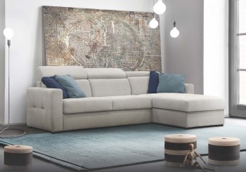 Refined Microfiber Sectional with Chaise with Pillows