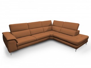 Unique Leather Sectional with Chaise