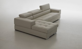 Overnice Sectional Upholstered in Real Leather