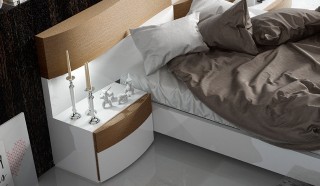 Lacquered Stylish Quality Modern Platform Bed