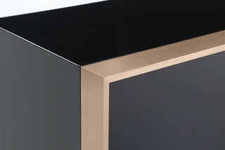 Elite Modern Black and Rose Gold Buffet