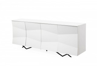 Modern White High Gloss Dining Buffet