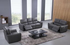 Dark Colors Contemporary Living Room Set