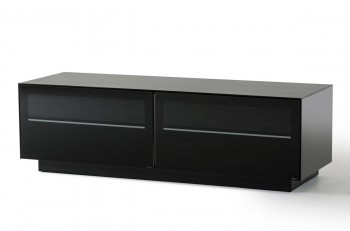 Contemporary Black Satin TV Stand Contemporary Black Satin TV Stand