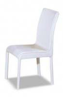 White Brown Black Contemporary and Comfortable Dining Chair