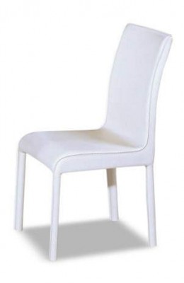 White Brown Black Contemporary and Comfortable Dining Chair