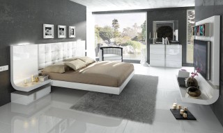 Stylish Wood Elite Modern Bedroom Set with Extra Storage