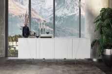 Modern White Veneer Buffet for Living Room Modern White Veneer Buffet for Living Room