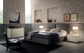 Made in Italy Leather Design Master Bedroom