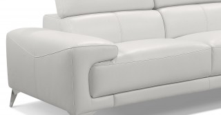 Advanced Adjustable Modern Leather L-shape Sectional