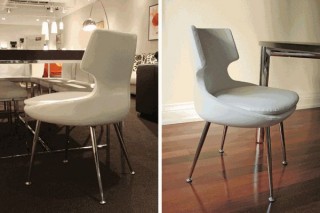 Patara Dining Chair with Futuristic Eggshell Shape