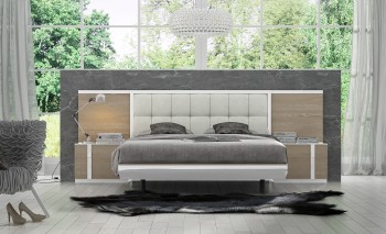 Sophisticated Quality Platform and Headboard Bed Sophisticated Quality Platform and Headboard Bed