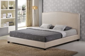 High-class Wood High End Platform Bed