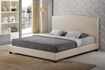 High-class Wood High End Platform Bed