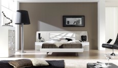 Graceful Lacquered Contemporary Modern Bedroom Sets with Curve Design Graceful Lacquered Contemporary Modern Bedroom Sets with Curve Design