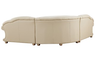 Baroque Style Sectional Set with Button Tufted Seats