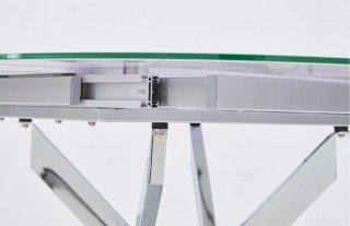 Unique Round Clear Glass Top Dinette Tables and Chairs