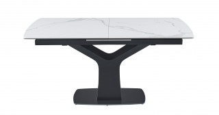 Beautiful Grey Brush Top and Stainless Steel Legs Dining Table