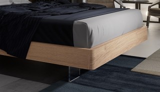 Exclusive Wood High End Platform Bed with Drawers