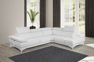 Overnice Tufted Full Italian Leather L-shape Furniture