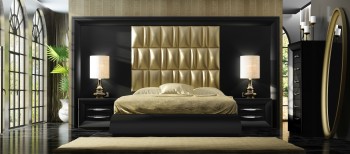 Unique Leather Modern Platform Bed