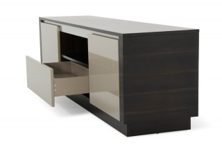 Modern Oak and Grey Gloss TV Stand