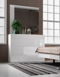 Made in Spain Wood High End Platform Bed with Extra Storage
