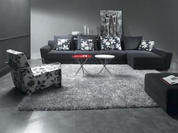 Elite Modern Micro Suede Fabric Sectional