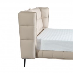 Elegant Leather Luxury Platform Bed