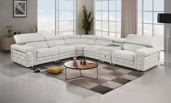Adjustable Advanced Quality Leather L-shape Sectional