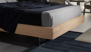 Extravagant Wood High End Platform Bed with Drawers