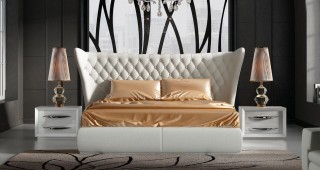 Stylish Leather Luxury Bedroom Furniture Sets