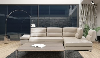 Overnice Tufted Leather Corner Sectional Sofa with Adjustable Backs Overnice Tufted Leather Corner Sectional Sofa with Adjustable Backs