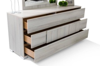 Made in Italy Quality Elite Modern Bedroom Set with Headboard Light