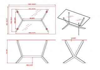 Rectangular Glass Dining Table With Brushed Nickel Frame