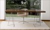 Tropic Dining Table with Chrome Trestles