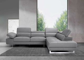 Advanced Adjustable Italian Top Grain Leather Sectional Sofa