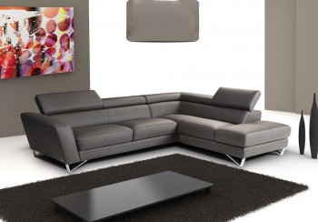 Advanced Adjustable Sectional Upholstered in Real Leather