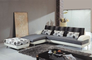 Luxury Microfiber Curved Corner Sofa