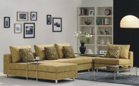 Unique Microsuede Fabric Sectional