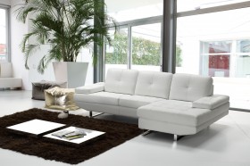 Graceful Full Italian Leather Sectionals