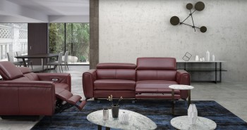 Top-Grain Leather Living Room Sofas