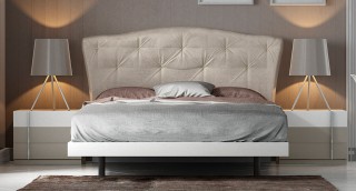 High-class Fabric Modern Platform Bed